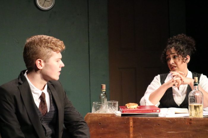 Gibbs and Lobb having a discussion